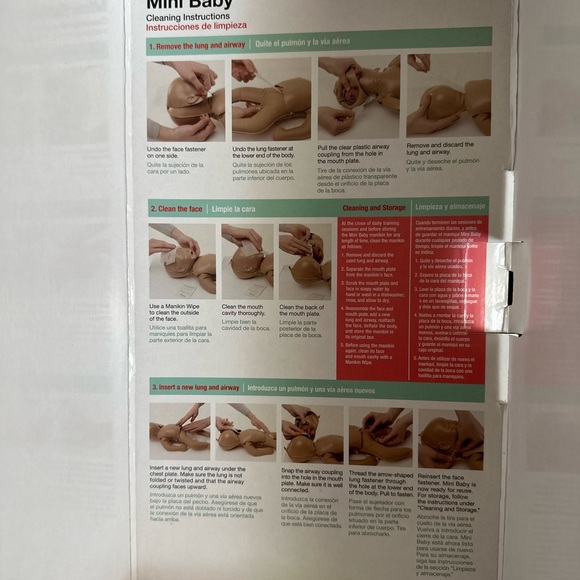 New Infant CPR Doll Anytime Kit AHA Heart Association DVD Training +Baby Manikin - Picture 13 of 15